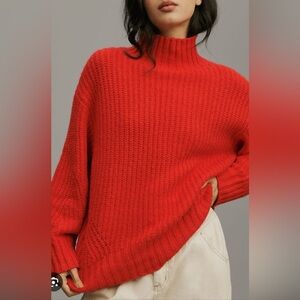 Anthropologie The Dakotah Oversized Turtleneck Sweater by Maeve